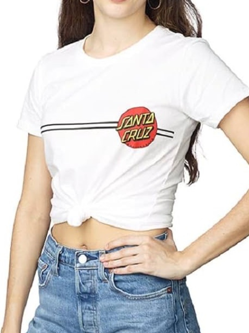 Santa Cruz Skateboards White Graphic Tee